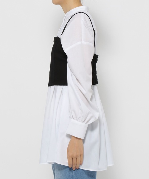 LEPSIM(レプシィム)の「デニムアソートビスチェ 182646(その他トップス・レディース・ブルー/ブラック・FREE)」の9枚目の写真