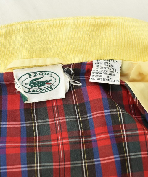 LACOSTE(ラコステ)の「【ヴィンテージ古着】80-90's IZOD LACOSTE / アイゾッド・ラコステ チェックライナー スイングトップ(ブルゾン・メンズ・イエロー・X-LARGE)」の20枚目の写真