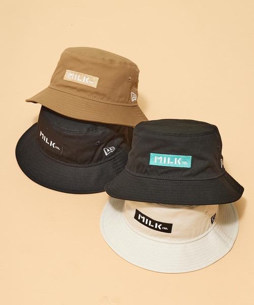 MILKFED.(ミルクフェド)の「MILKFED.xNEW ERA BAR HAT(ハット・レディース・ブラック/ベージュ/オフホワイト/ライトグリーン・ONE SIZE)」の5枚目の写真