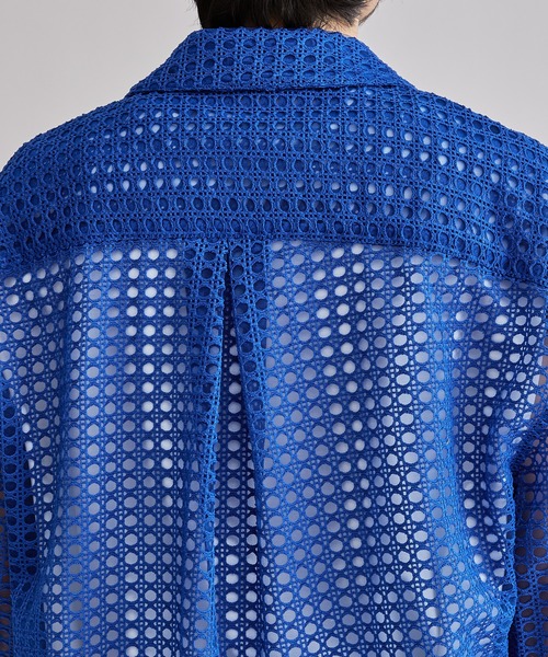 Lui's（ルイス）の「【Neucon / ニューコン】23SS メッシュショートスリーブシャツ（シャツ/ブラウス・メンズ・ブラック/ブルー・1/2）」の14枚目の写真