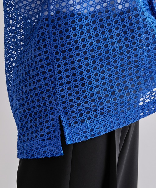 Lui's（ルイス）の「【Neucon / ニューコン】23SS メッシュショートスリーブシャツ（シャツ/ブラウス・メンズ・ブラック/ブルー・1/2）」の12枚目の写真