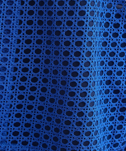 Lui's（ルイス）の「【Neucon / ニューコン】23SS メッシュショートスリーブシャツ（シャツ/ブラウス・メンズ・ブラック/ブルー・1/2）」の8枚目の写真