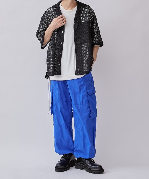 Lui's（ルイス）の「【Neucon / ニューコン】23SS メッシュショートスリーブシャツ（シャツ/ブラウス・メンズ・ブラック/ブルー・1/2）」の20枚目の写真