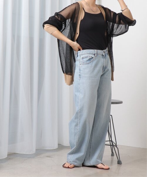 frames RAY CASSIN(フレームスレイカズン)の「配色シアーVネックカーディガン(カーディガン/ボレロ・レディース・オレンジ/ブルー/キナリ/ブラック・FREE)」の21枚目の写真