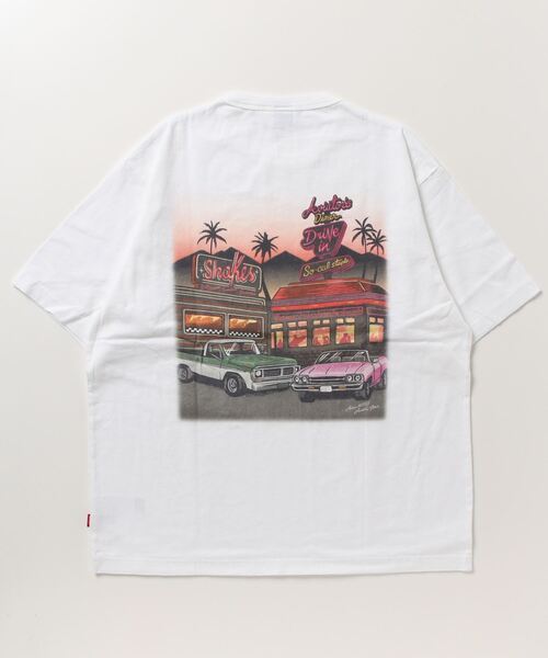 AVIREX（アヴィレックス）の「WEST COAST SHORT SLEEVE T-SHIRT DINER / ウェストコースト 半袖 Tシャツ ダイナー / AVIREX / アヴィレックス（Tシャツ/カットソー・メンズ・ブラック/ホワイト/その他18/その他10・2XL/M/L/XL）」の2枚目の写真