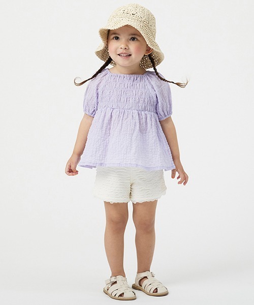 petit main（プティマイン）の「ペーパークロシェハット（キャップ・キッズ・ライトベージュ/モカ・50cm/52cm/54cm）」の9枚目の写真