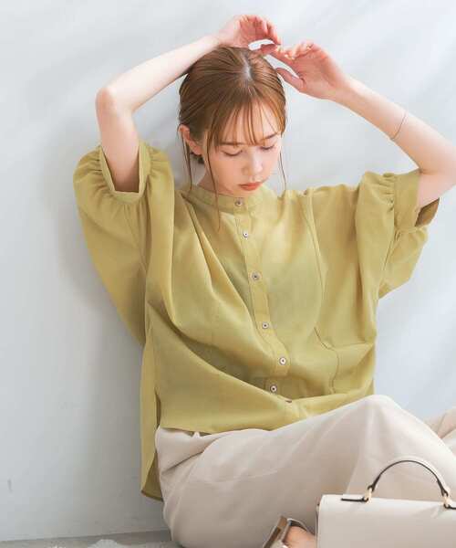 『URTECHSmartLinenTouch』袖ボリュームシャツ