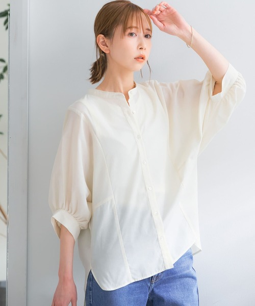 『URTECHSmartLinenTouch』袖ボリュームシャツ