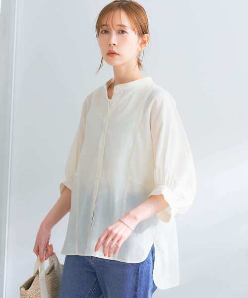 『URTECHSmartLinenTouch』袖ボリュームシャツ