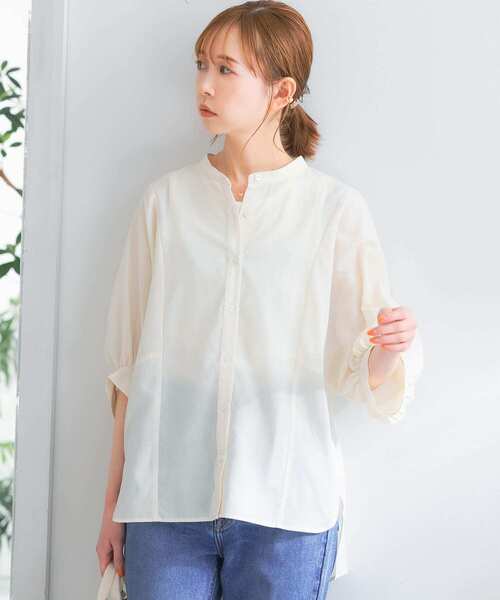 『URTECHSmartLinenTouch』袖ボリュームシャツ