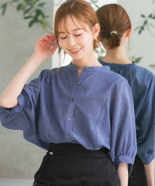 『URTECHSmartLinenTouch』袖ボリュームシャツ