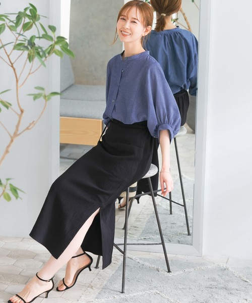 『URTECHSmartLinenTouch』袖ボリュームシャツ