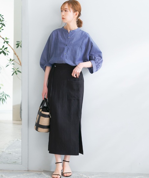 『URTECHSmartLinenTouch』袖ボリュームシャツ