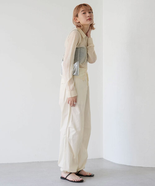 SLOBE citron.（スローブシトロン）の「SLOBE citron. スノーパンツ（その他パンツ・レディース・ホワイト/ベージュ・FREE）」の3枚目の写真