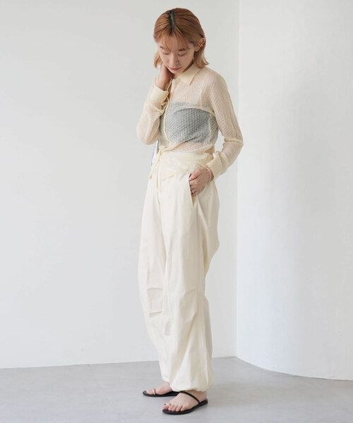 SLOBE citron.（スローブシトロン）の「SLOBE citron. スノーパンツ（その他パンツ・レディース・ホワイト/ベージュ・FREE）」の6枚目の写真