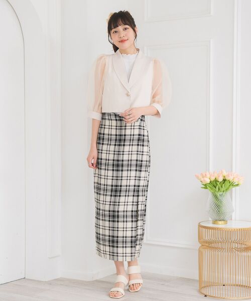 ems excite（エムズエキサイト）の「袖シアーショートJK（その他