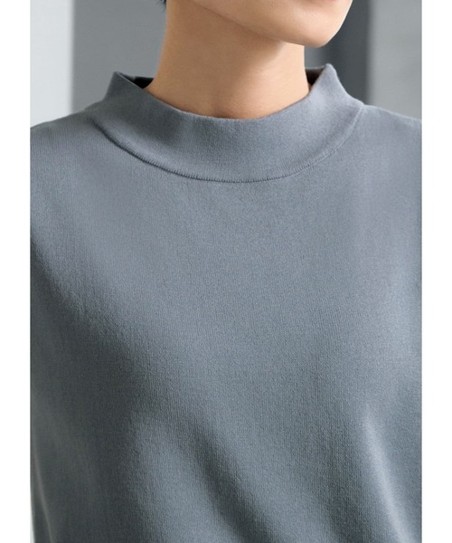 STYLE DELI（スタイルデリ）の「【LUXE】ソウバリハイネックノースリトップス（ニット/セーター・レディース・ブルー系/ネイビー/ホワイト/グレイッシュベージュ/ブラック・MEDIUM）」の7枚目の写真