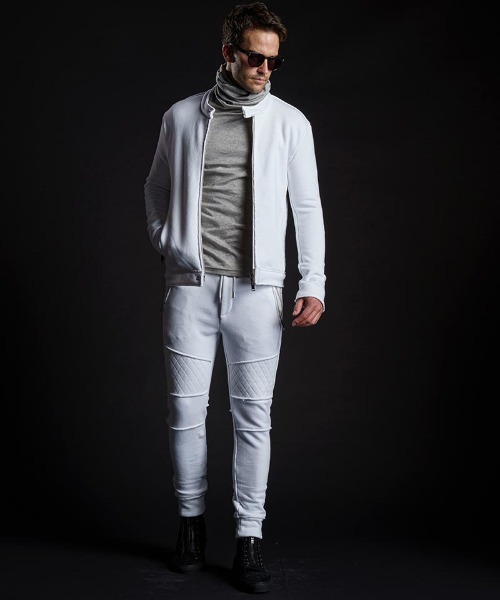 wjk（ダヴルジェイケイ）の「mp11097-super urake biker rib pants