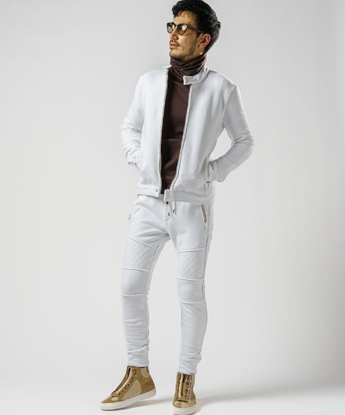 wjk（ダヴルジェイケイ）の「mp11097-super urake biker rib pants