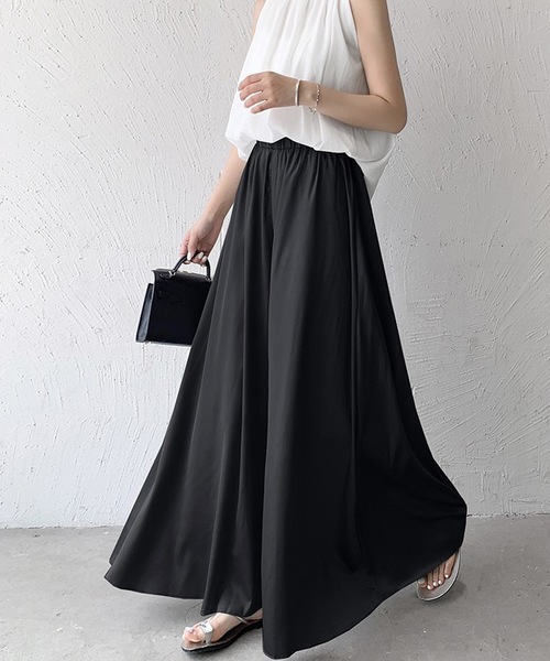 LUGG NAGG（ラグナグ）の「ガウチョフレアーパンツ（その他パンツ・レディース・ピンクベージュ/グレー/ブラック/ホワイト・L/M/XL）」の10枚目の写真
