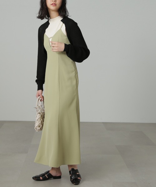 FREE'S MART（フリーズマート）の「【パープルカラーWEB限定】◆ショート丈ニットボレロ（カーディガン/ボレロ・レディース・ホワイト/ブラック/パープル/グリーン・FREE）」の11枚目の写真