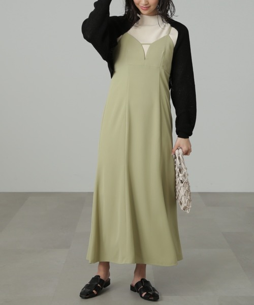 FREE'S MART（フリーズマート）の「【パープルカラーWEB限定】◆ショート丈ニットボレロ（カーディガン/ボレロ・レディース・ホワイト/ブラック/パープル/グリーン・FREE）」の7枚目の写真