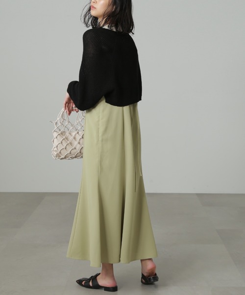 FREE'S MART（フリーズマート）の「【パープルカラーWEB限定】◆ショート丈ニットボレロ（カーディガン/ボレロ・レディース・ホワイト/ブラック/パープル/グリーン・FREE）」の22枚目の写真