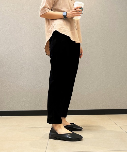 aimoha（アイモハ）の「9分丈　コットンリネン風スラックス（スラックス・レディース・イエロー/ブラック/グレー/ベージュ・X-LARGE/SMALL/LARGE/MEDIUM）」の22枚目の写真