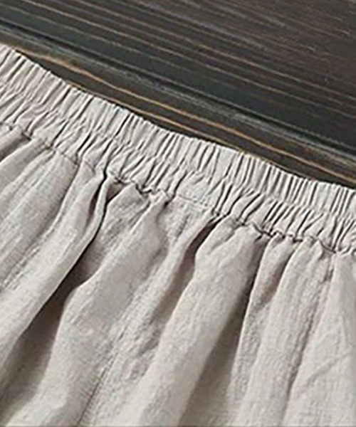 aimoha（アイモハ）の「9分丈　コットンリネン風スラックス（スラックス・レディース・イエロー/ブラック/グレー/ベージュ・X-LARGE/SMALL/LARGE/MEDIUM）」の10枚目の写真