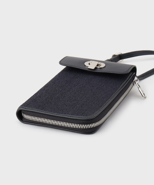 TAKEO KIKUCHI（タケオキクチ）の「◆ラッセル スマホショルダー（ショルダーバッグ・メンズ・ブラック/ホワイト系7・00）」の13枚目の写真