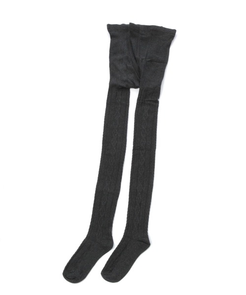 studio CLIP（スタディオクリップ）の「アランリラックスタイツ（タイツ/ストッキング・レディース・グレー/チャコール・FREE）」の2枚目の写真