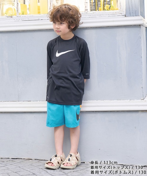 NIKE(ナイキ)の「【KIDS】【NIKE/ナイキ】7 ボレースイムショーツ(水着・キッズ・ブラック/ブルー系その他4・120/130/140/150)」の22枚目の写真