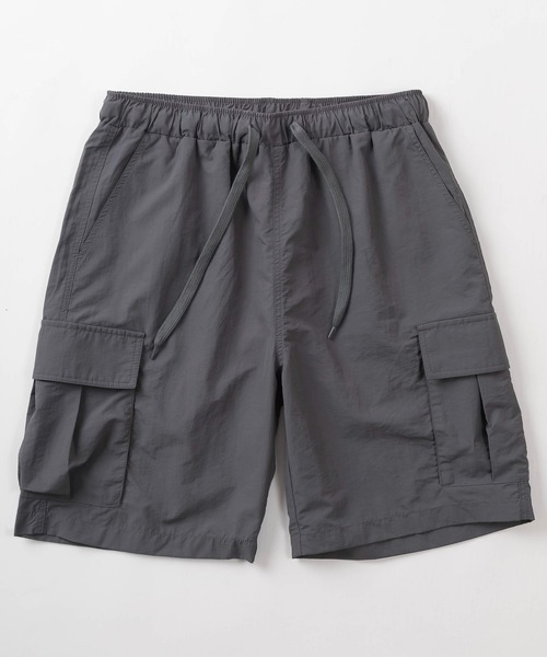 make a ray!(メイク ア レイ!)の「ワイドシルエット ナイロン無地カーゴショーツ /8色展開/ショートパンツ/バギーショーツ/水陸両用(その他パンツ・メンズ・ブラック/パープル/ベージュ/マスタード/グリーン/オリーブ/オレンジ/チャコールグレー・M/L/XL)」の11枚目の写真