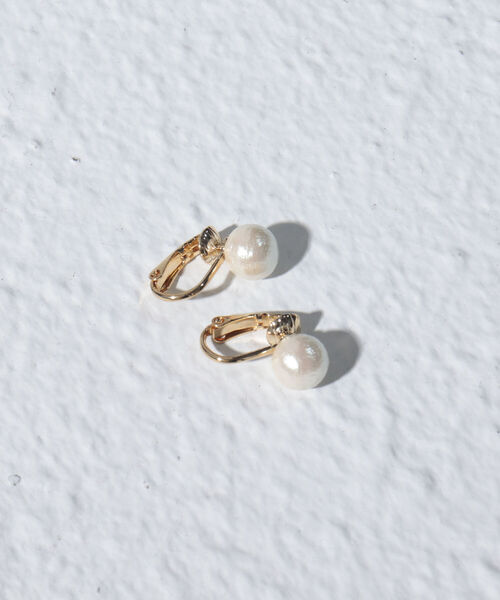 NOLLEY’S(ノーリーズ)の「コットンパール8mmイヤリング(イヤリング・レディース・オフホワイト・FREE)」の3枚目の写真