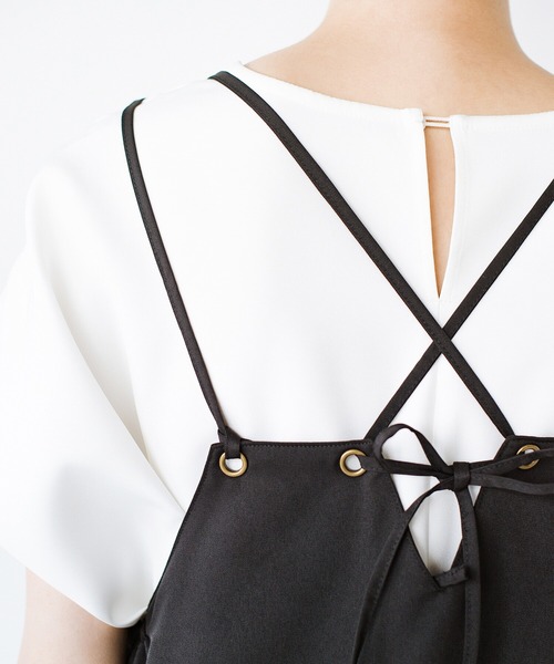 haco!（ハコ）の「前後で着られて着まわし力パワーアップ！華奢見えシルエットのキャミワンピース（ワンピース・レディース・カーキブラウン/ブラック・SMALL/MEDIUM/LARGE/X-LARGE）」の22枚目の写真