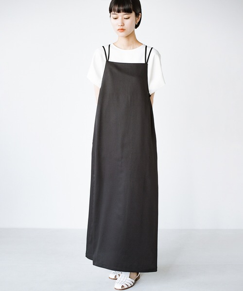 haco!（ハコ）の「前後で着られて着まわし力パワーアップ！華奢見えシルエットのキャミワンピース（ワンピース・レディース・カーキブラウン/ブラック・SMALL/MEDIUM/LARGE/X-LARGE）」の15枚目の写真