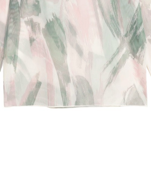 EIMY ISTOIRE（エイミーイストワール）の「Sasha flower paint シアーカットソー（Tシャツ/カットソー・レディース・ベージュ/ピンク・FREE）」の18枚目の写真