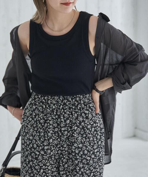 coen(コーエン)の「カップ付きリブタンクトップ(タンクトップ・レディース・ホワイト/ブラウン/ブラック・M/L)」の13枚目の写真