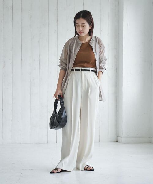 coen(コーエン)の「カップ付きリブタンクトップ(タンクトップ・レディース・ホワイト/ブラウン/ブラック・M/L)」の7枚目の写真