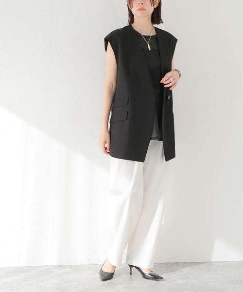 JOURNAL STANDARD - JOURNAL STANDARD L&#39;ESSAウェザーリネンオーバーサイズベスト ウェザーリネンオーバーサイズベスト | ジャーナルスタンダード