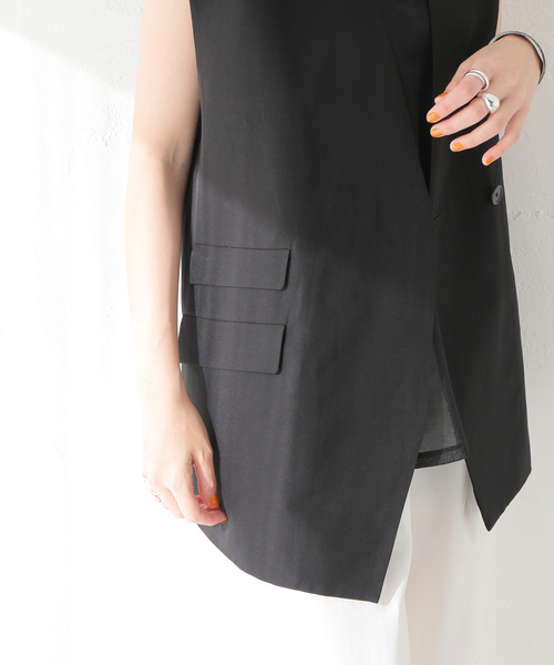 JOURNAL STANDARD - JOURNAL STANDARD L&#39;ESSAウェザーリネンオーバーサイズベスト ウェザーリネンオーバーサイズベスト | ジャーナルスタンダード