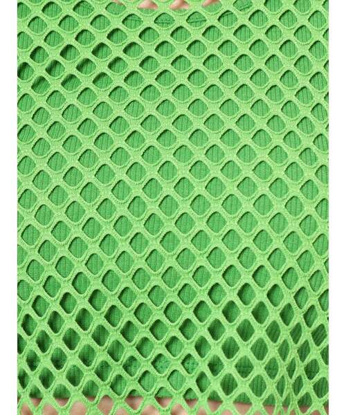 EVRIS（エヴリス）の「メッシュショートトップス（Tシャツ/カットソー・レディース・ブラック/オレンジ/ホワイト/グリーン・FREE）」の7枚目の写真