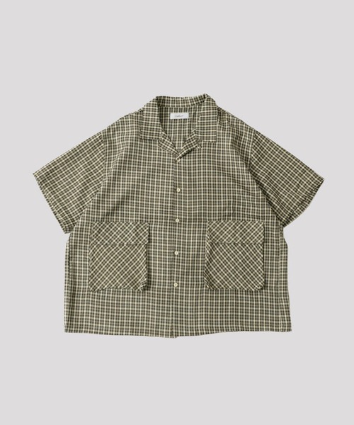 meltum(メルタム)の「【meltum/メルタム】FISHING OPEN COLLAR SHIRTS S/S - フィッシングオープンカラーシャツ S/S(シャツ/ブラウス・メンズ・ブルー/グリーン・FREE)」の1枚目の写真