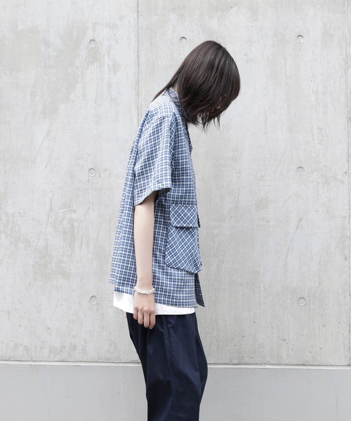 meltum(メルタム)の「【meltum/メルタム】FISHING OPEN COLLAR SHIRTS S/S - フィッシングオープンカラーシャツ S/S(シャツ/ブラウス・メンズ・ブルー/グリーン・FREE)」の10枚目の写真