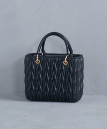 VIS | 【2WAY】ツイード＆フェイクレザースクエアショルダーバッグ(ショルダーバッグ)