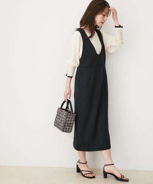 VIS（ビス）の「【2WAY】ツイード＆フェイクレザースクエアショルダーバッグ（ショルダーバッグ・レディース・ブラック/その他/ピンク・FREE）」の11枚目の写真