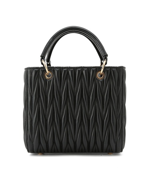 VIS（ビス）の「【2WAY】ツイード＆フェイクレザースクエアショルダーバッグ（ショルダーバッグ・レディース・ブラック/その他/ピンク・FREE）」の19枚目の写真