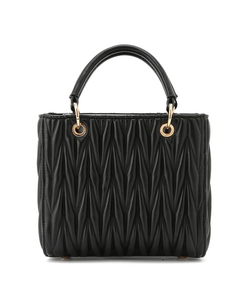 VIS（ビス）の「【2WAY】ツイード＆フェイクレザースクエアショルダーバッグ（ショルダーバッグ・レディース・ブラック/その他/ピンク・FREE）」の21枚目の写真