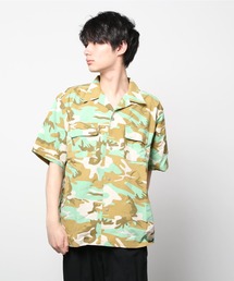 BURLAP OUTFITTER（バーラップアウトフィッター）の「S/S CAMP SHIRT PRINTED RS SALE/ ショートスリーブ キャンプ シャツ プリント リサイズ セール（シャツ/ブラウス）」