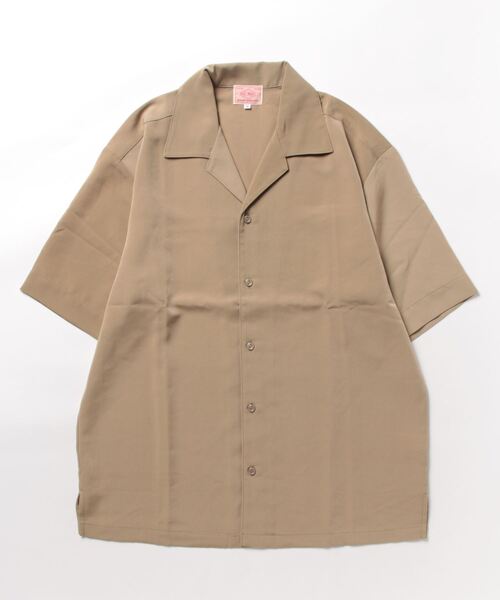 BIG MIKE(ビッグマイク)の「BIG MIKE ビックマイク/ airy open collar ss shirt 半袖オープンカラーシャツ 102325530(シャツ/ブラウス・メンズ・ブルー系その他/ブラック/サンドベージュ・X-LARGE/MEDIUM/LARGE/XX-LARGE)」の8枚目の写真